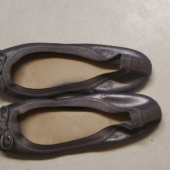 Sperry Top-Sider Elise Pewter Ballet Flats 9.5M - Picture 4 of 7
